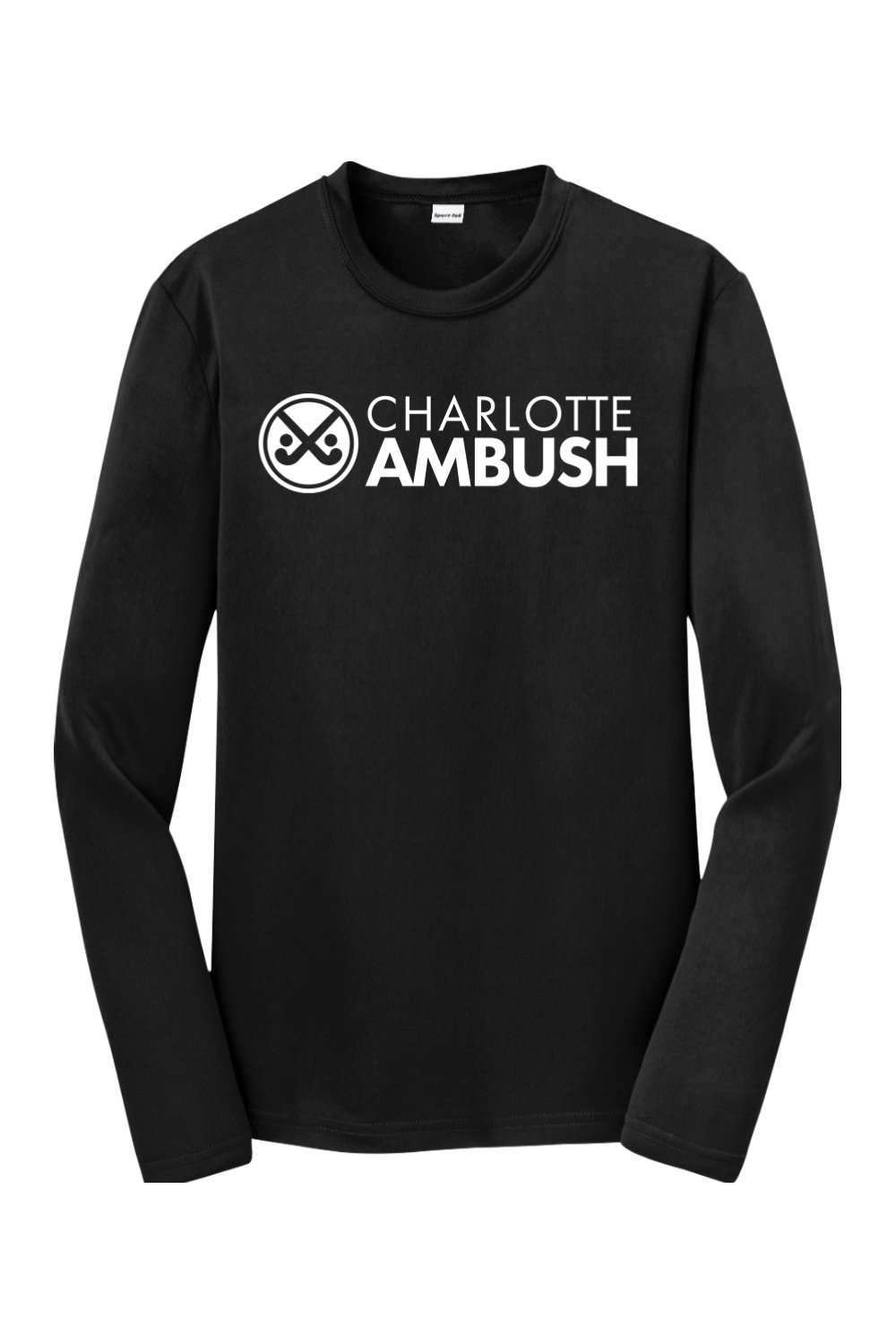 Charlotte Ambush Youth Long Sleeve Performance Tee Signature Lacrosse