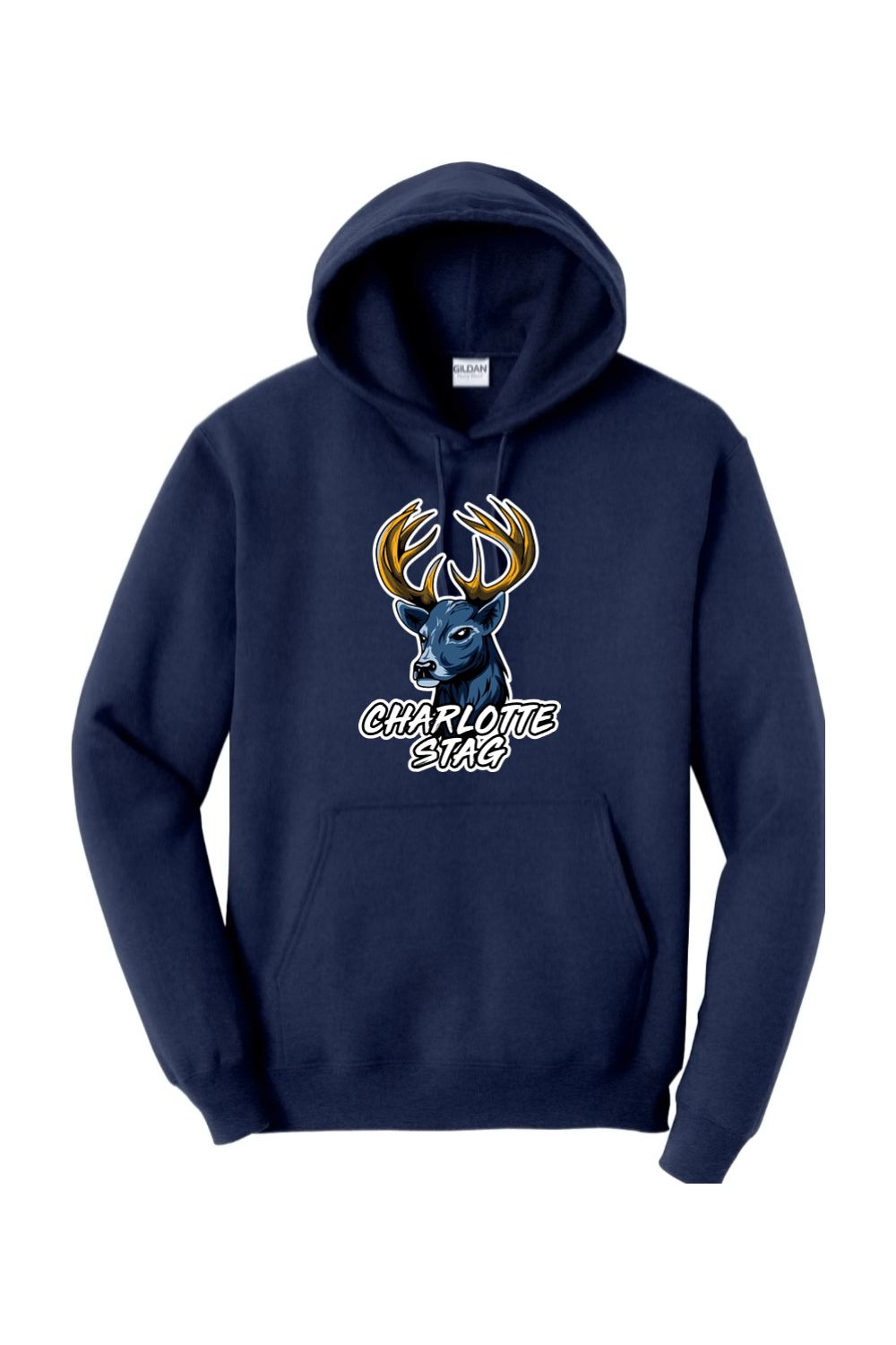 Charlotte Stag LC Adult Heavyweight Hoodie Signature Lacrosse