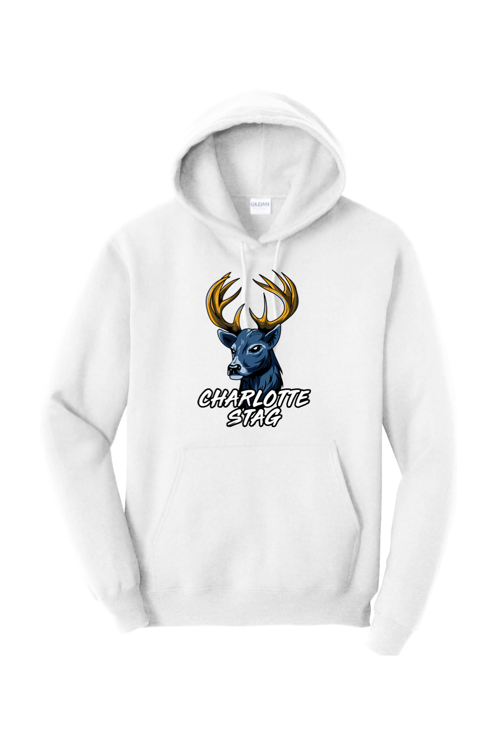 Charlotte Stag LC Adult Heavyweight Hoodie Signature Lacrosse