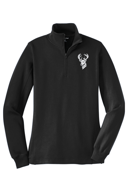 Charlotte Stag LC Adult Women's Embroidered Quarter-Zip Pullover Signature Lacrosse