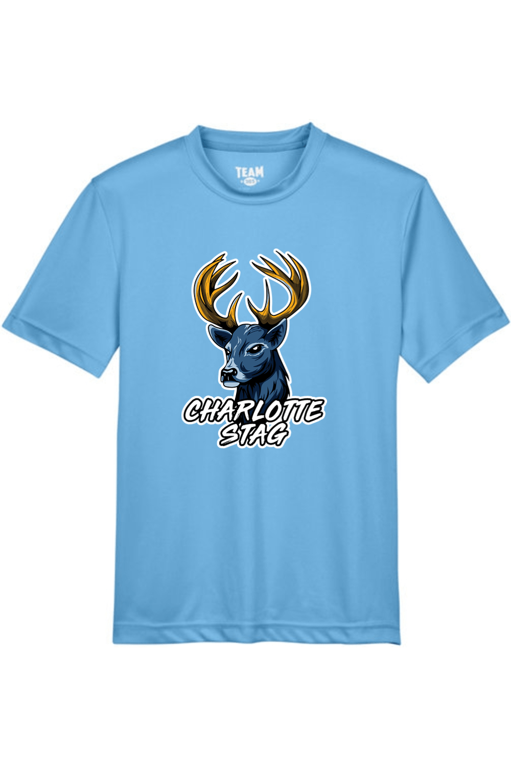 Charlotte Stag LC Youth Athletic T-Shirt Signature Lacrosse