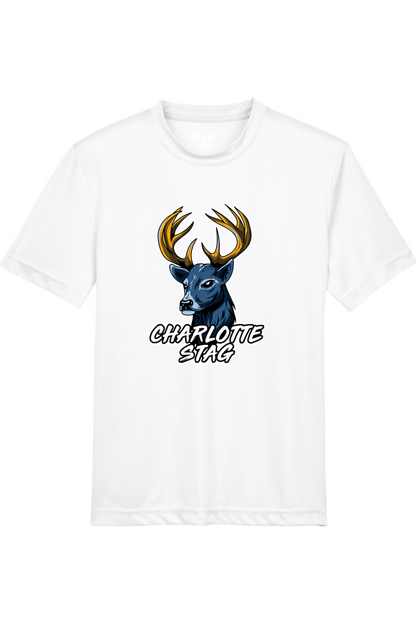 Charlotte Stag LC Youth Athletic T-Shirt Signature Lacrosse