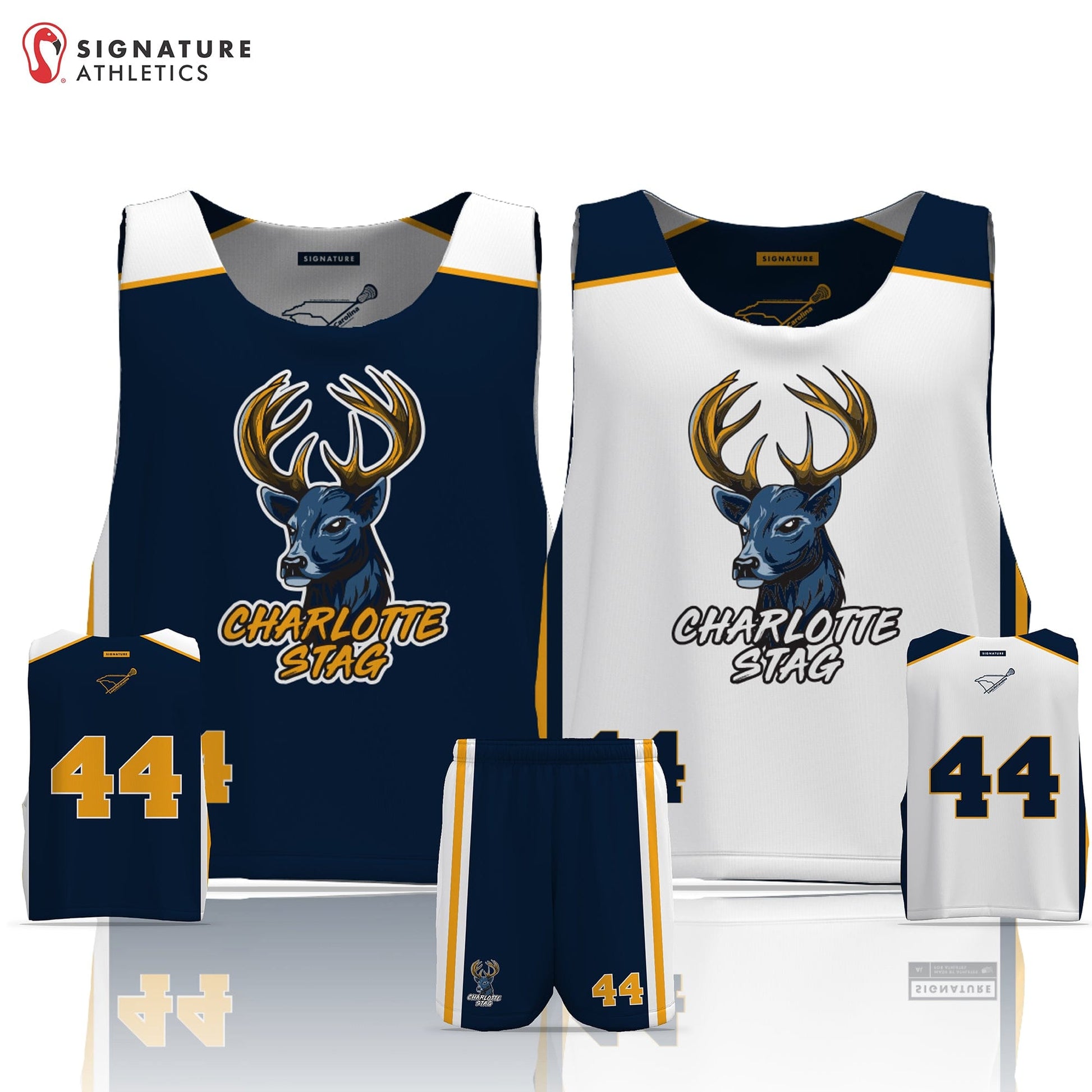 Charlotte Stag Men's 2 Piece Game Package: Charlotte Stag Signature Lacrosse