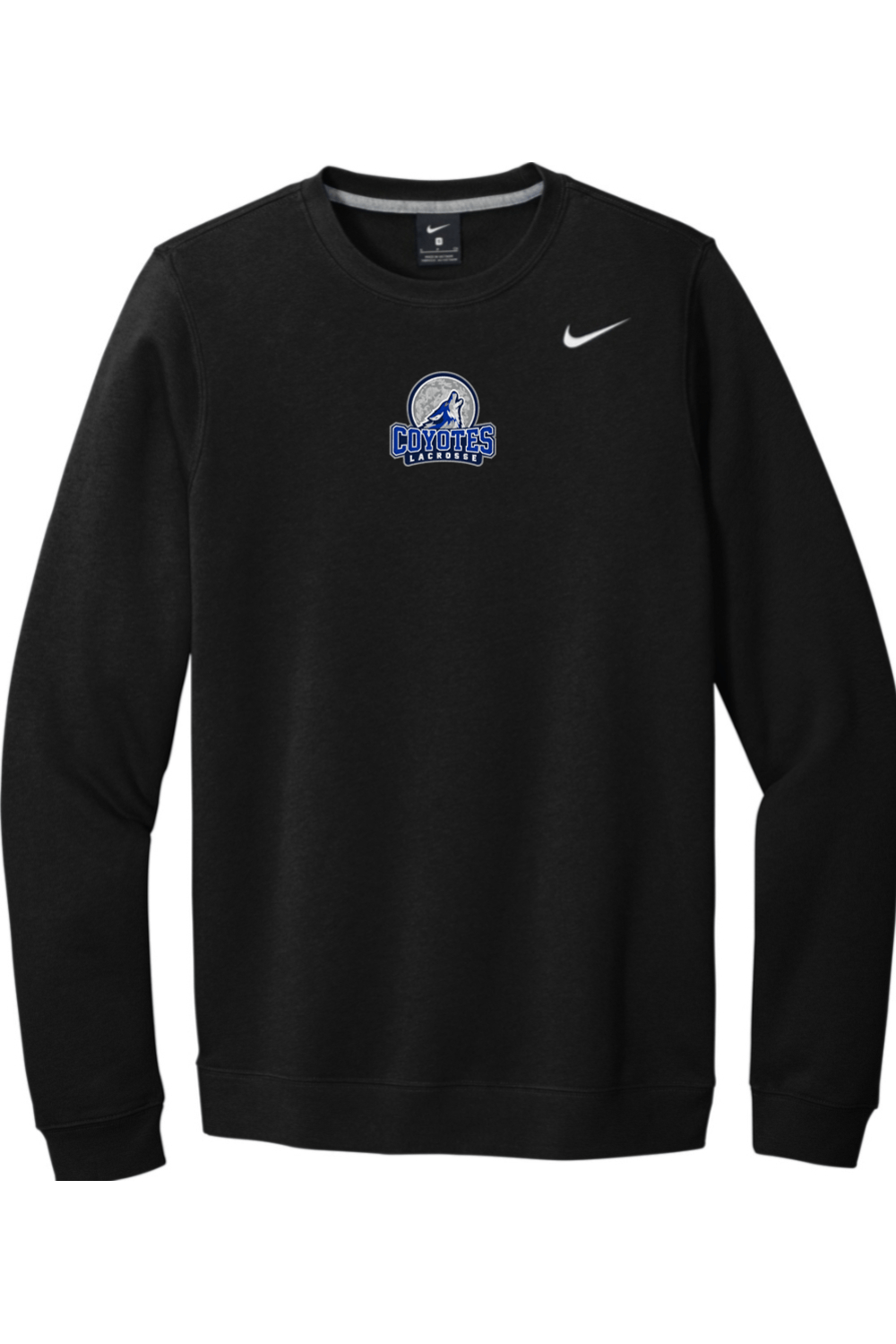 CL Embroidered Nike Club Fleece Crew Signature Lacrosse