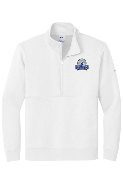 CL Embroidered Nike Club Fleece Sleeve Swoosh 1/2-Zip Signature Lacrosse