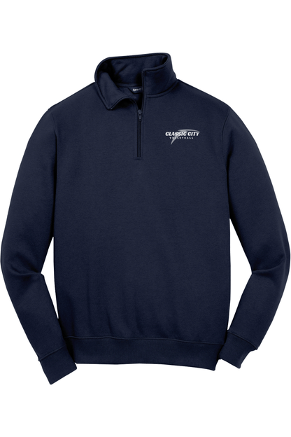 Classic City Volleyball Adult Embroidered Quarter-Zip Pullover Signature Lacrosse