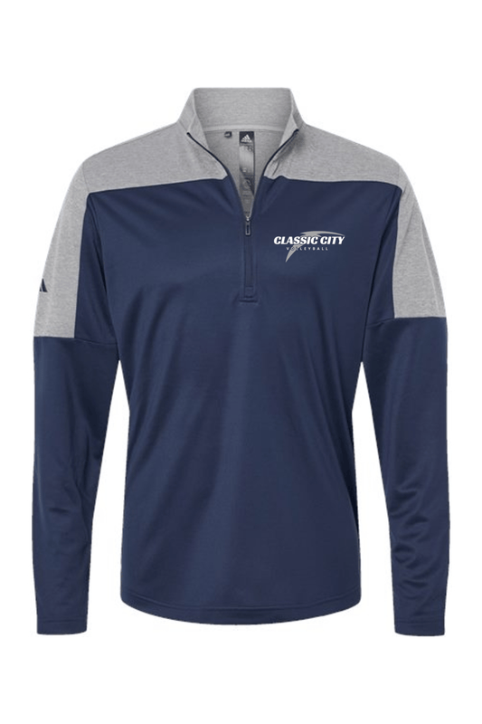 Classic City Volleyball Club Adidas Men's Ultimate365 Lightweight Colorblocked Quarter-Zip Pullover Signature Lacrosse
