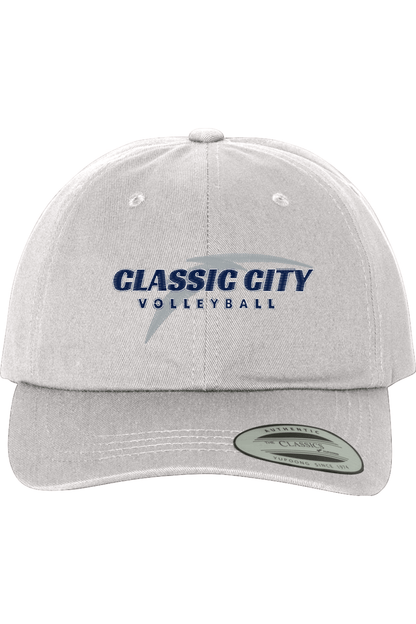 Classic City Volleyball Embroidered Dad Hat Signature Lacrosse