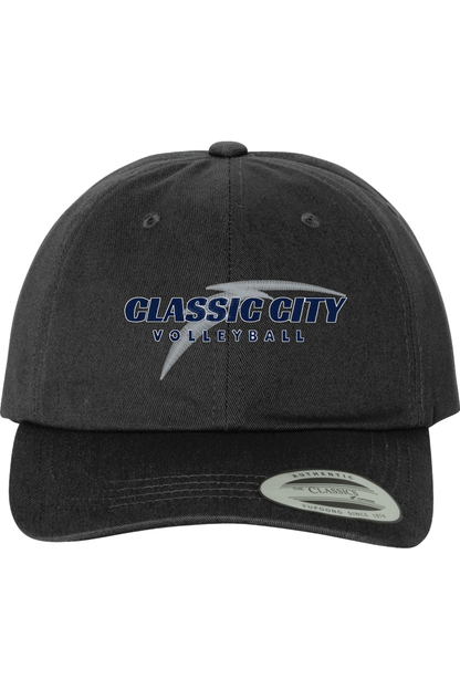 Classic City Volleyball Embroidered Dad Hat Signature Lacrosse