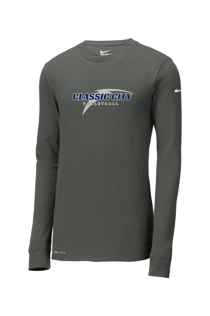 Classic City Volleyball Nike Dri-FIT Cotton/Poly Long Sleeve Tee Signature Lacrosse