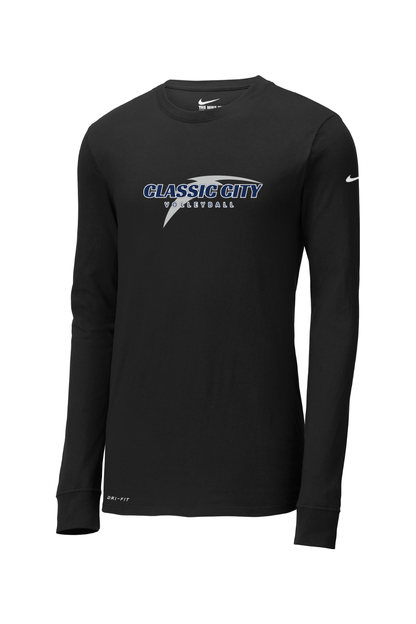 Classic City Volleyball Nike Dri-FIT Cotton/Poly Long Sleeve Tee Signature Lacrosse