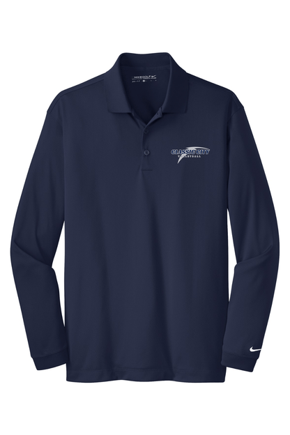 Classic City Volleyball Nike Long Sleeve Dri-FIT Stretch Tech Polo Signature Lacrosse
