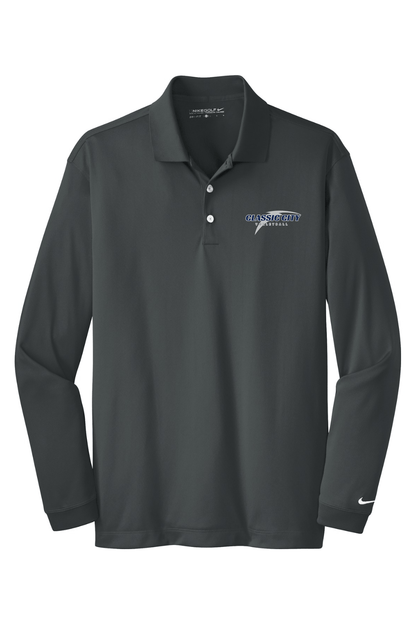 Classic City Volleyball Nike Long Sleeve Dri-FIT Stretch Tech Polo Signature Lacrosse