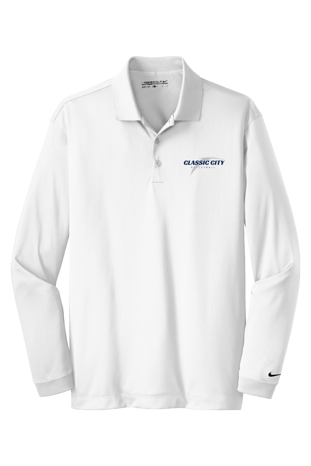 Classic City Volleyball Nike Long Sleeve Dri-FIT Stretch Tech Polo Signature Lacrosse
