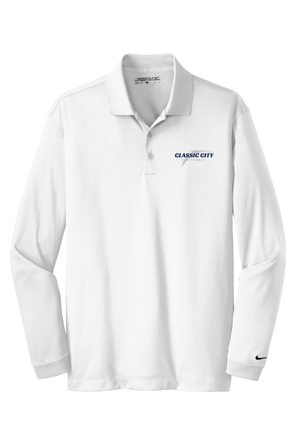 Classic City Volleyball Nike Long Sleeve Dri-FIT Stretch Tech Polo Signature Lacrosse