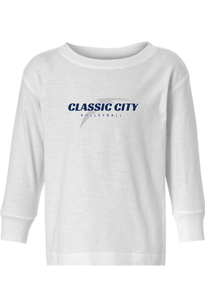 Classic City Volleyball Toddler Long Sleeve T-Shirt Signature Lacrosse