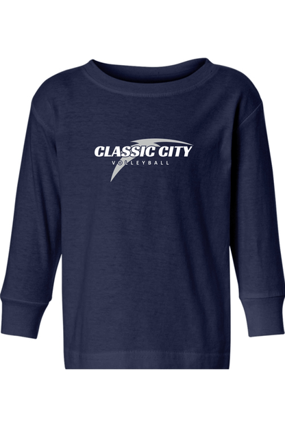 Classic City Volleyball Toddler Long Sleeve T-Shirt Signature Lacrosse