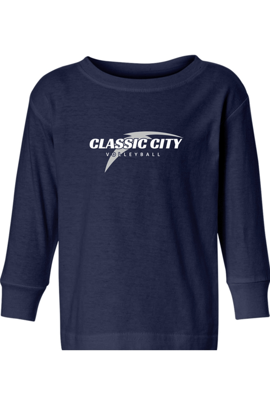 Classic City Volleyball Toddler Long Sleeve T-Shirt Signature Lacrosse