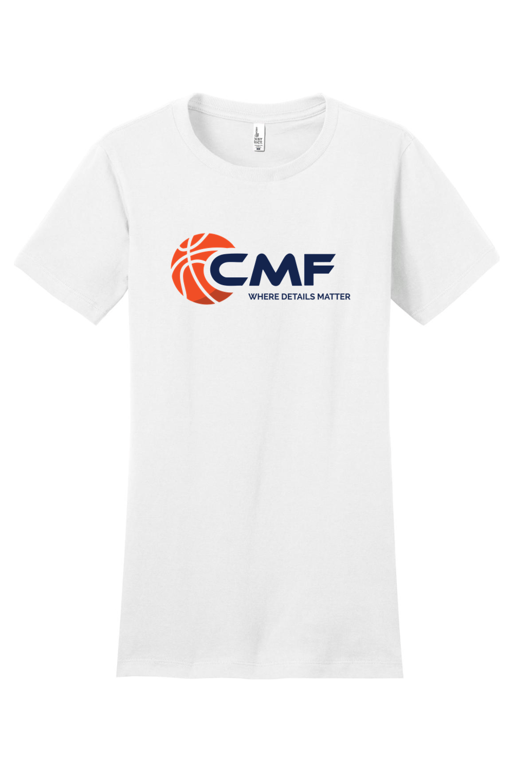 CMF Basketball District Women's Fitted The Concert Tee Signature Lacrosse