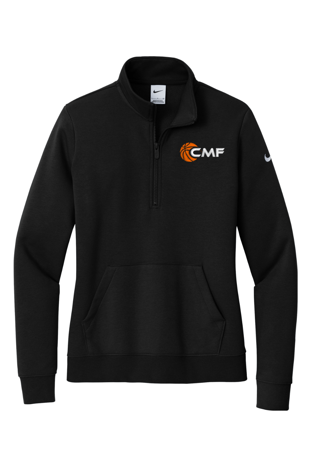 CMF Basketball Ladies Club Fleece Sleeve Swoosh 1/2-Zip Signature Lacrosse