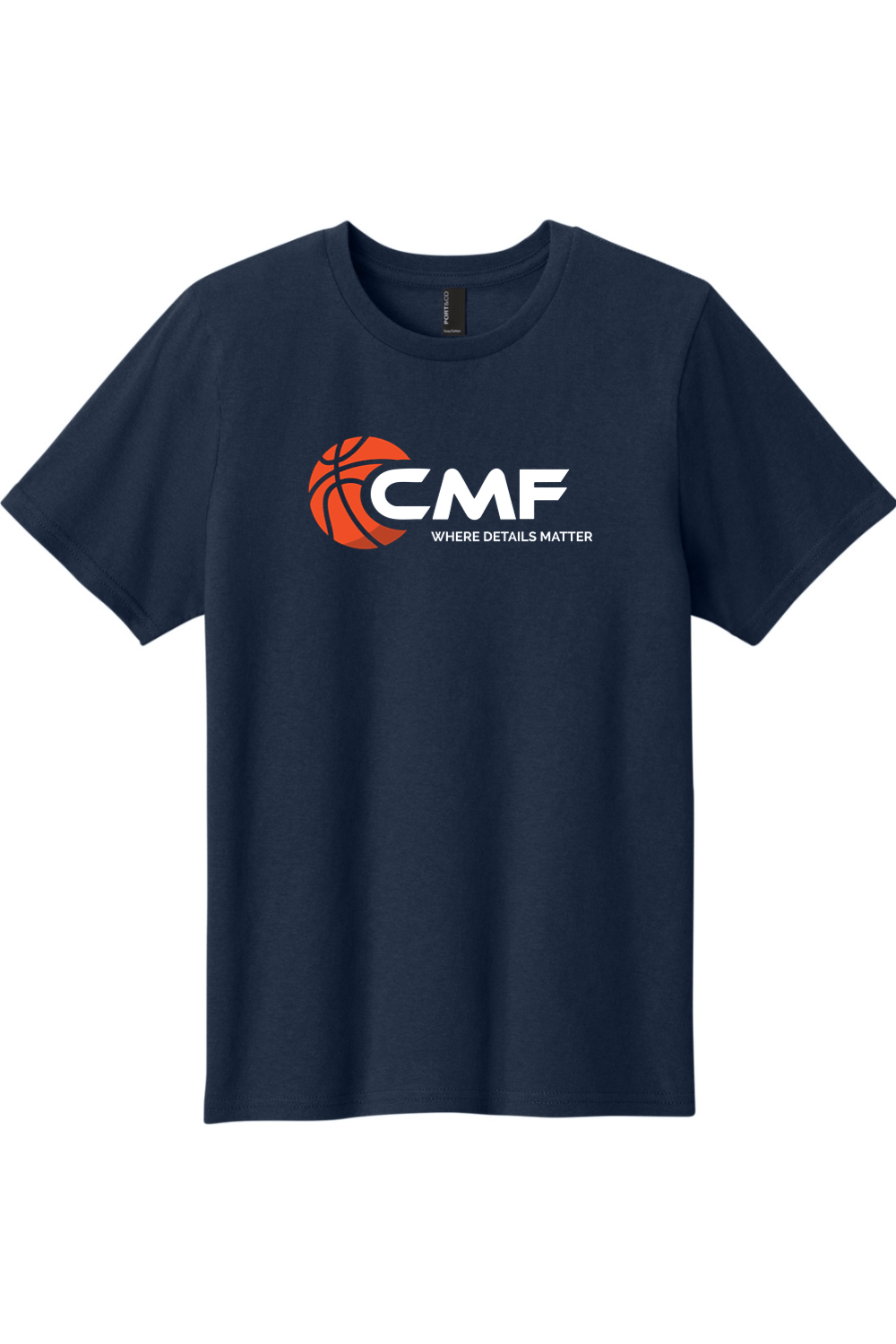 CMF Basketball Port & Co Youth Easy Cotton Tee Signature Lacrosse
