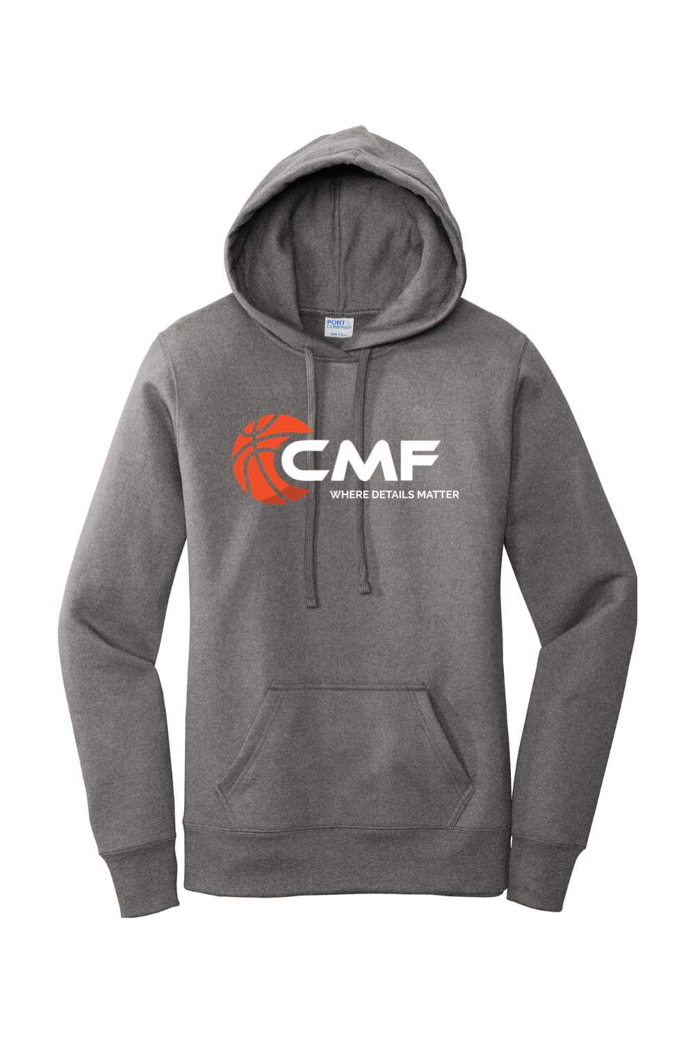 CMF Basketball Port & Company Ladies Core Fleece Pullover Hooded Sweatshirt Signature Lacrosse