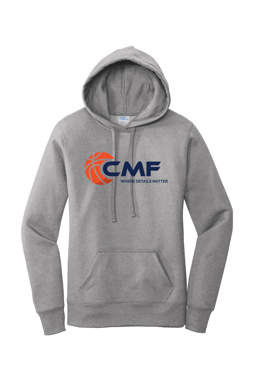 CMF Basketball Port & Company Ladies Core Fleece Pullover Hooded Sweatshirt Signature Lacrosse