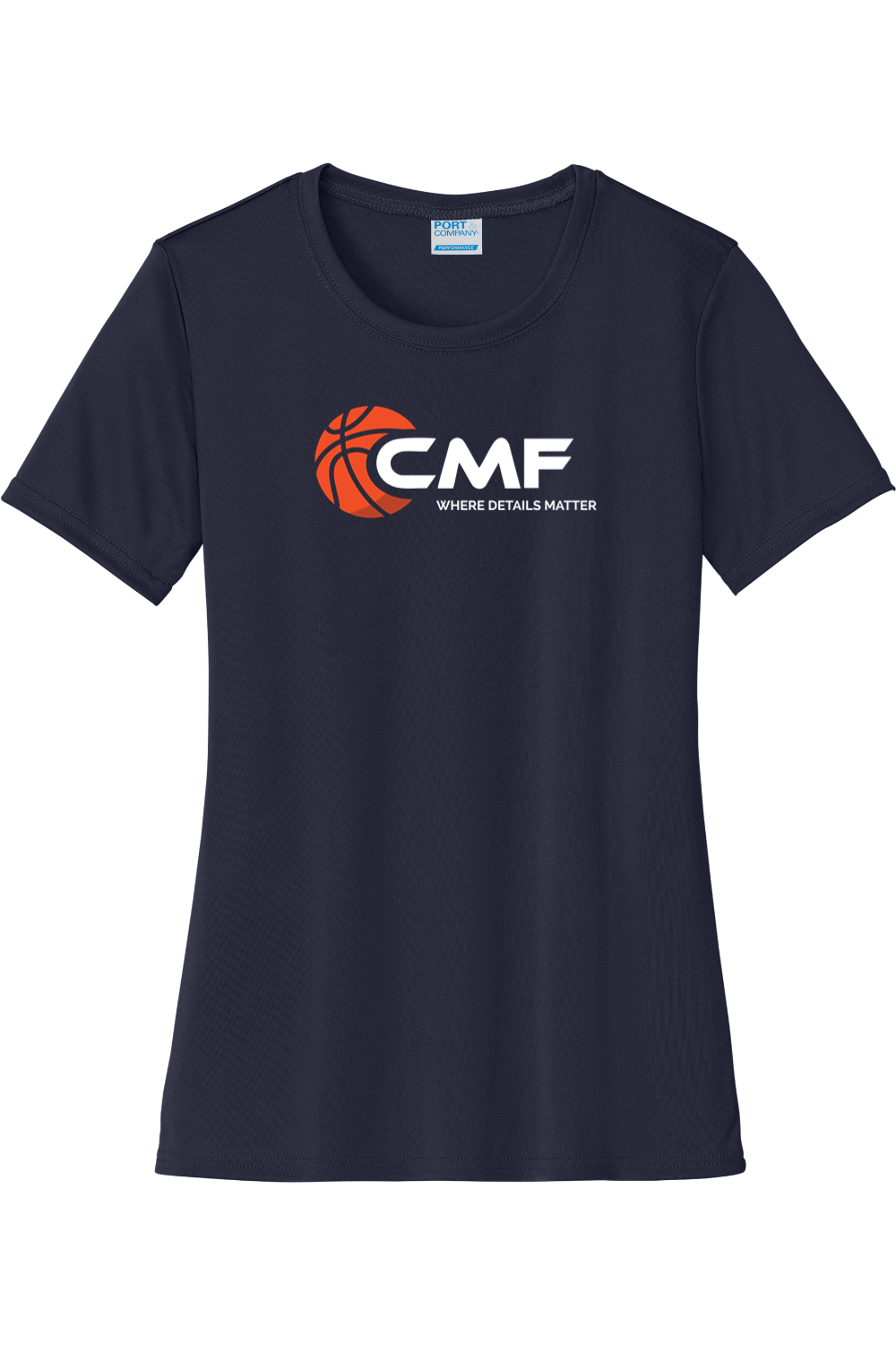 CMF Basketball Port & Company Ladies Performance Tee Signature Lacrosse