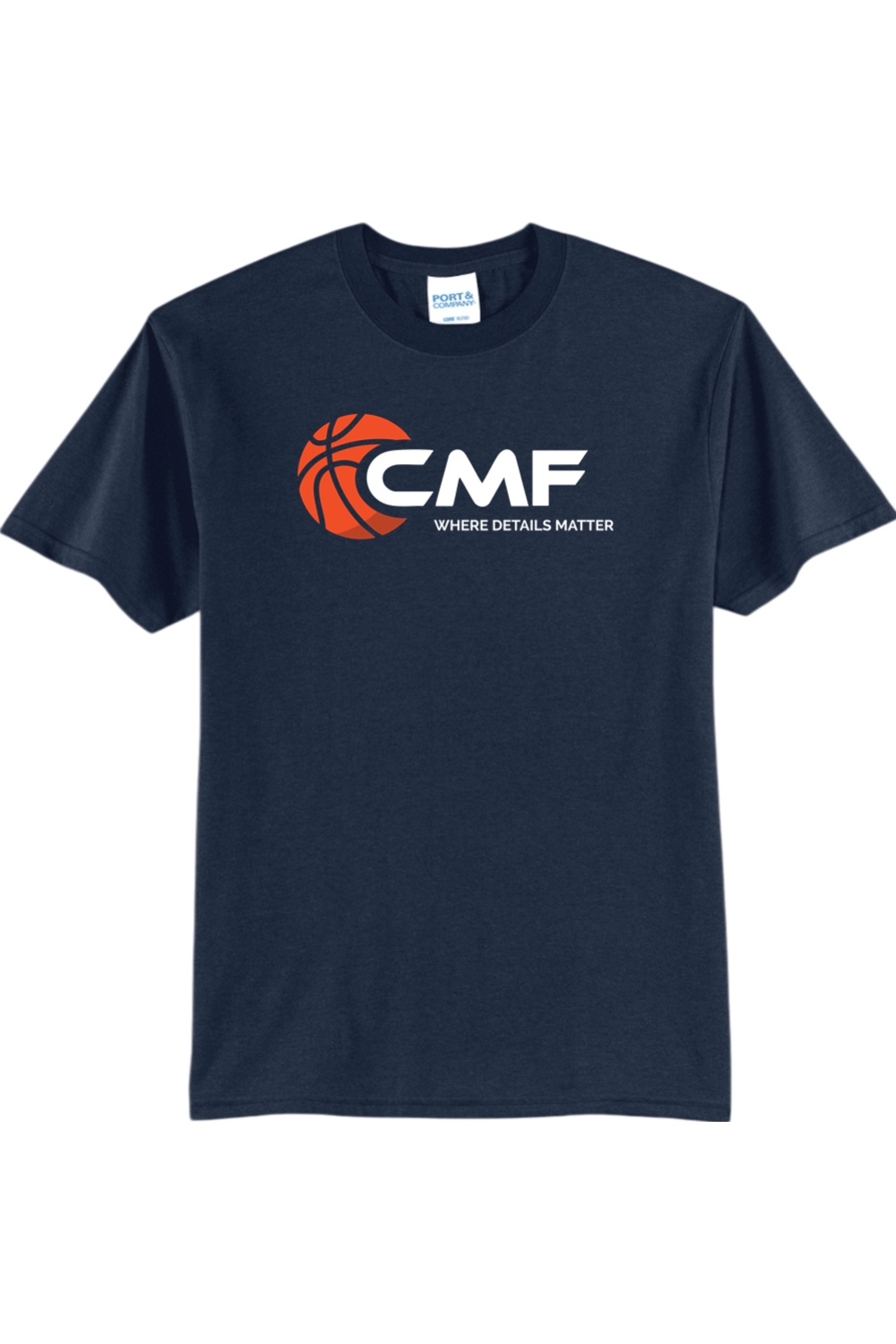 CMF Basketball Port & Company Lightweight Cotton Tee Signature Lacrosse