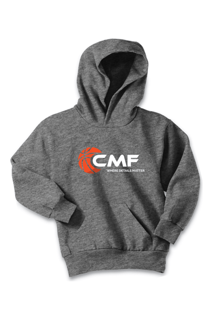 CMF Basketball Port & Company Youth Core Fleece Pullover Hooded Sweatshirt Signature Lacrosse