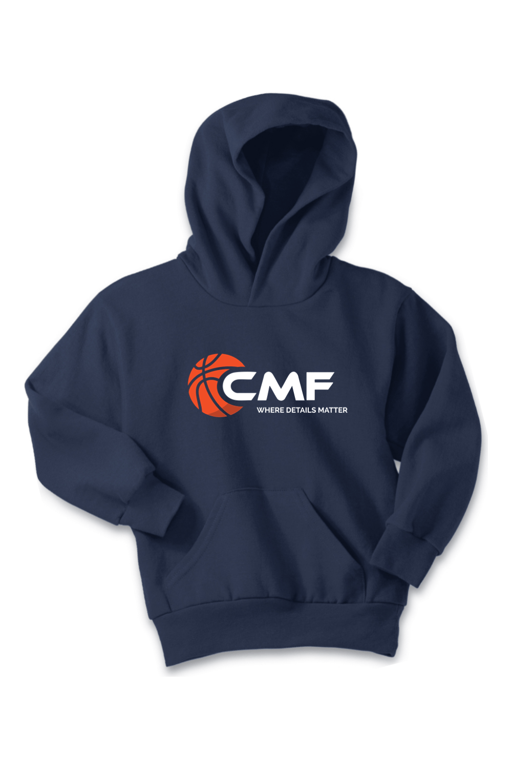 CMF Basketball Port & Company Youth Core Fleece Pullover Hooded Sweatshirt Signature Lacrosse