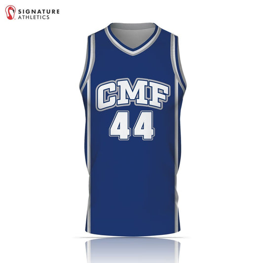 CMF Men's Player V-Neck Reversible Basketball Jersey Signature Lacrosse