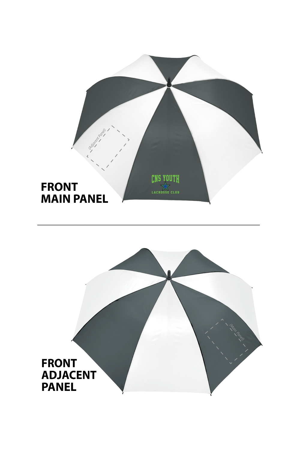 CNS Lacrosse Shed Rain 58" Auto Open Golf Umbrella Signature Lacrosse