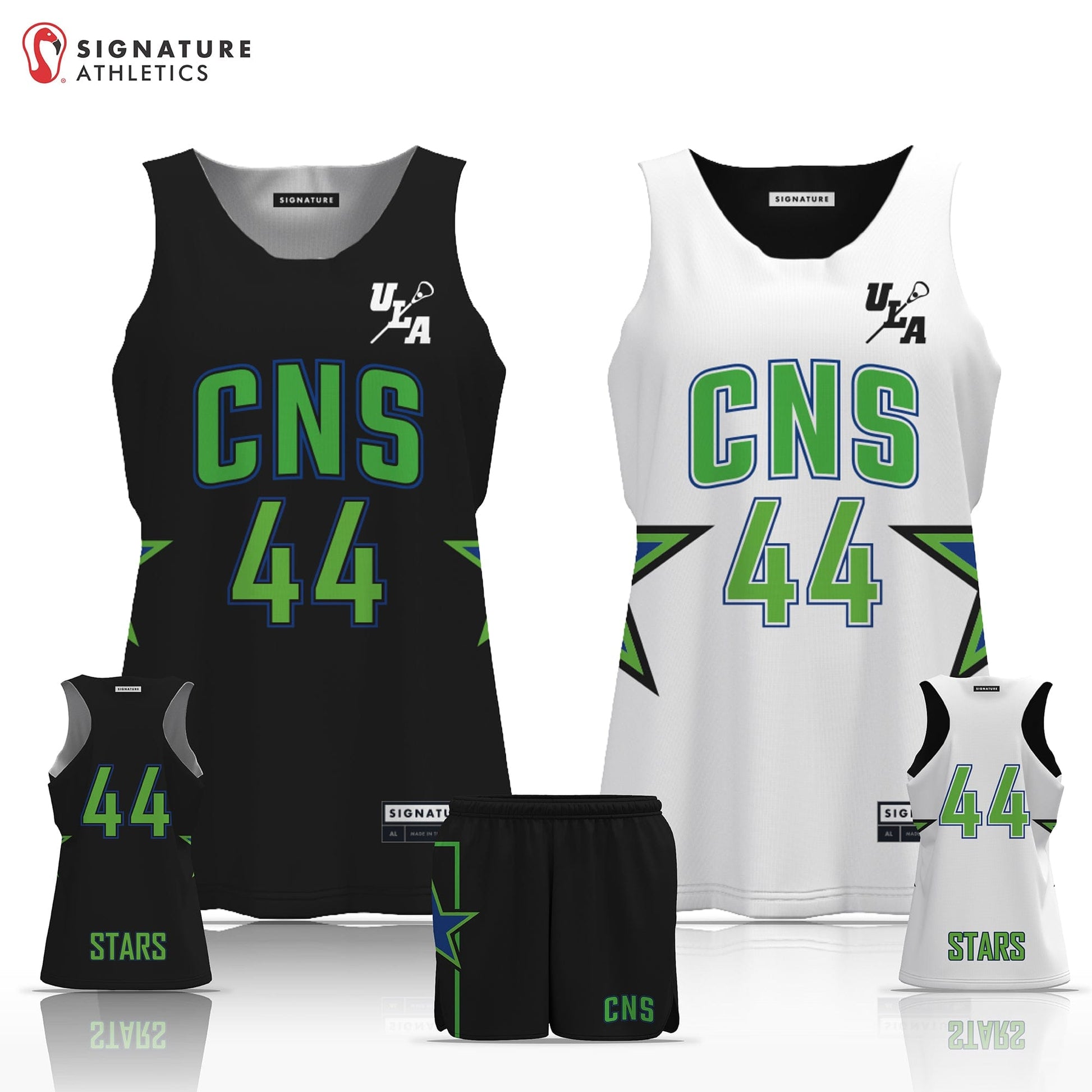 CNS Women's 2 Piece Player Shorts Package: Grade 3rd-4th Signature Lacrosse