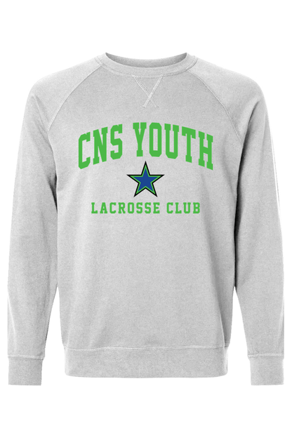 CNS YLC Adult Heavyweight Raglan Long Sleeve Signature Lacrosse