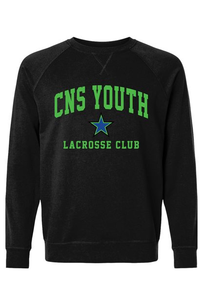 CNS YLC Adult Heavyweight Raglan Long Sleeve Signature Lacrosse