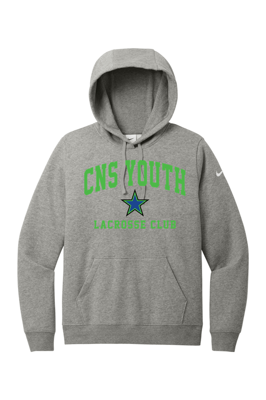 CNS YLC Women's Club Fleece Sleeve Swoosh Pullover Hoodie Signature Lacrosse