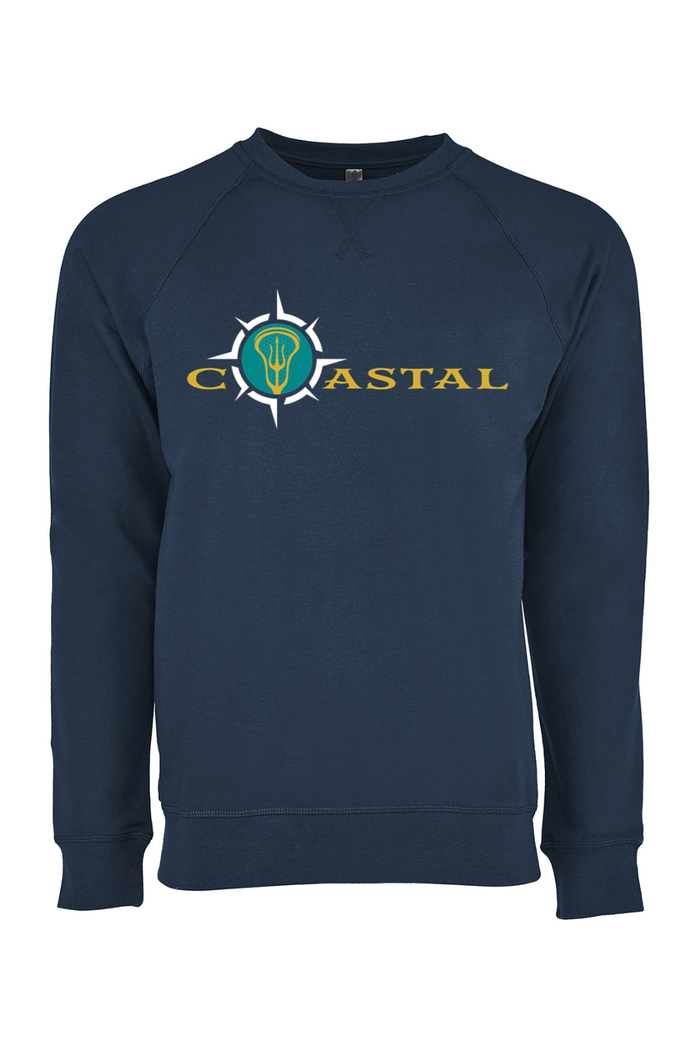 Coastal Lacrosse Academy Adult Heavyweight Raglan Long Sleeve Signature Lacrosse