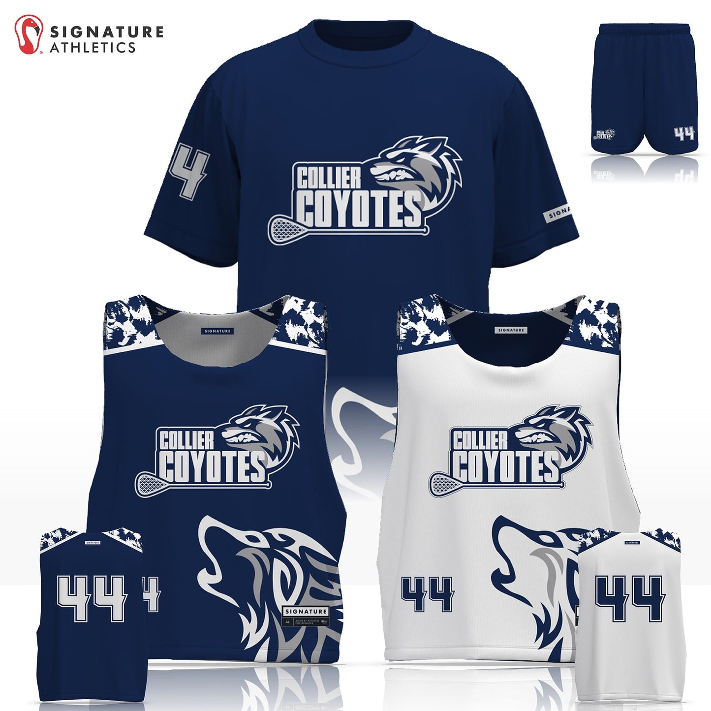 Collier County Lacrosse Men's 3 Piece Player Game Package: Elementary School Signature Lacrosse