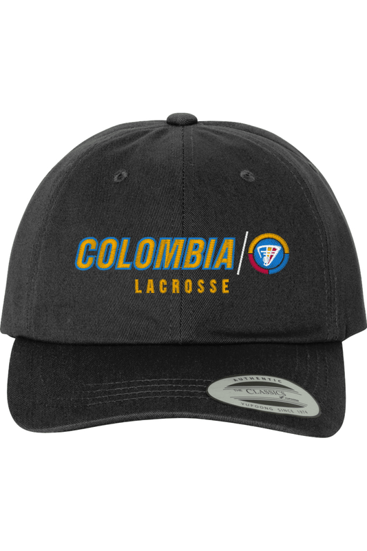 Colombia Lacrosse Embroidered Dad Hat Signature Lacrosse