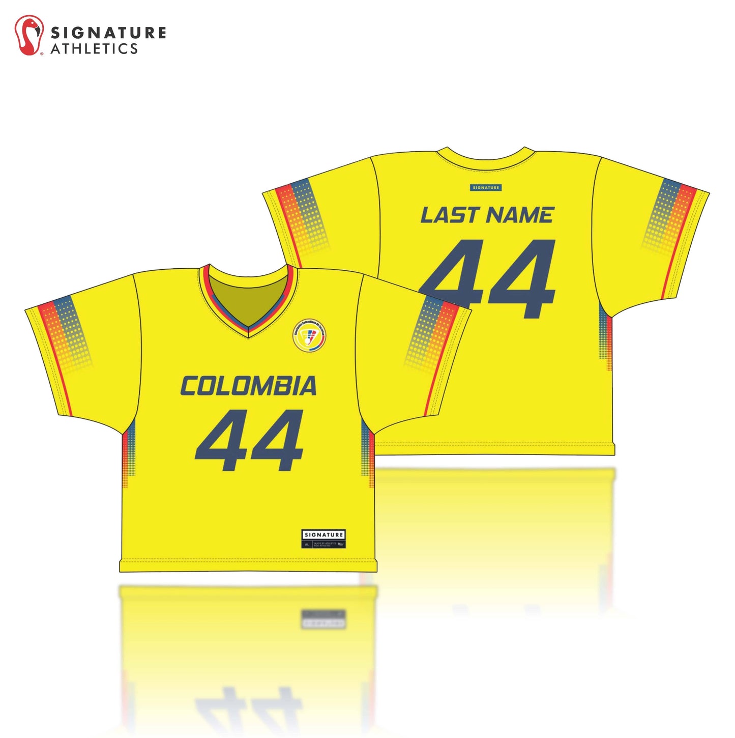 Colombia Lacrosse Men's 4 Piece Player Game Package Signature Lacrosse