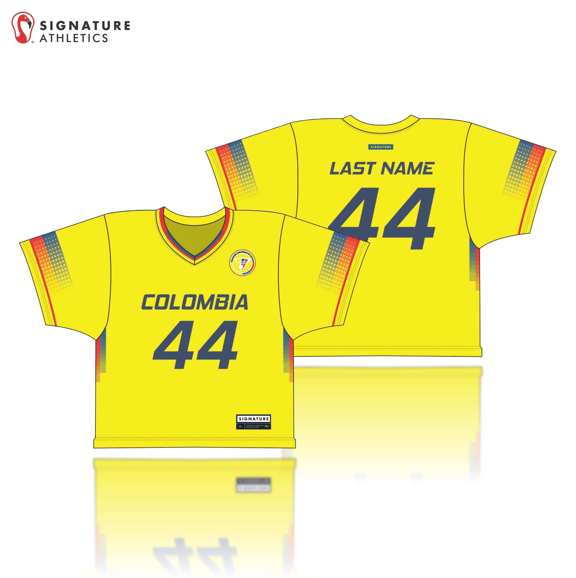 Colombia Lacrosse Men's 4 Piece Player Game Package Signature Lacrosse