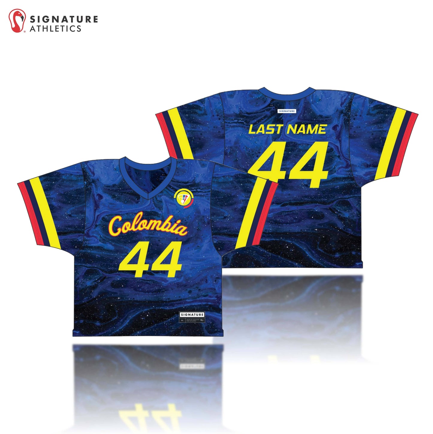 Colombia Lacrosse Men's 4 Piece Player Game Package Signature Lacrosse