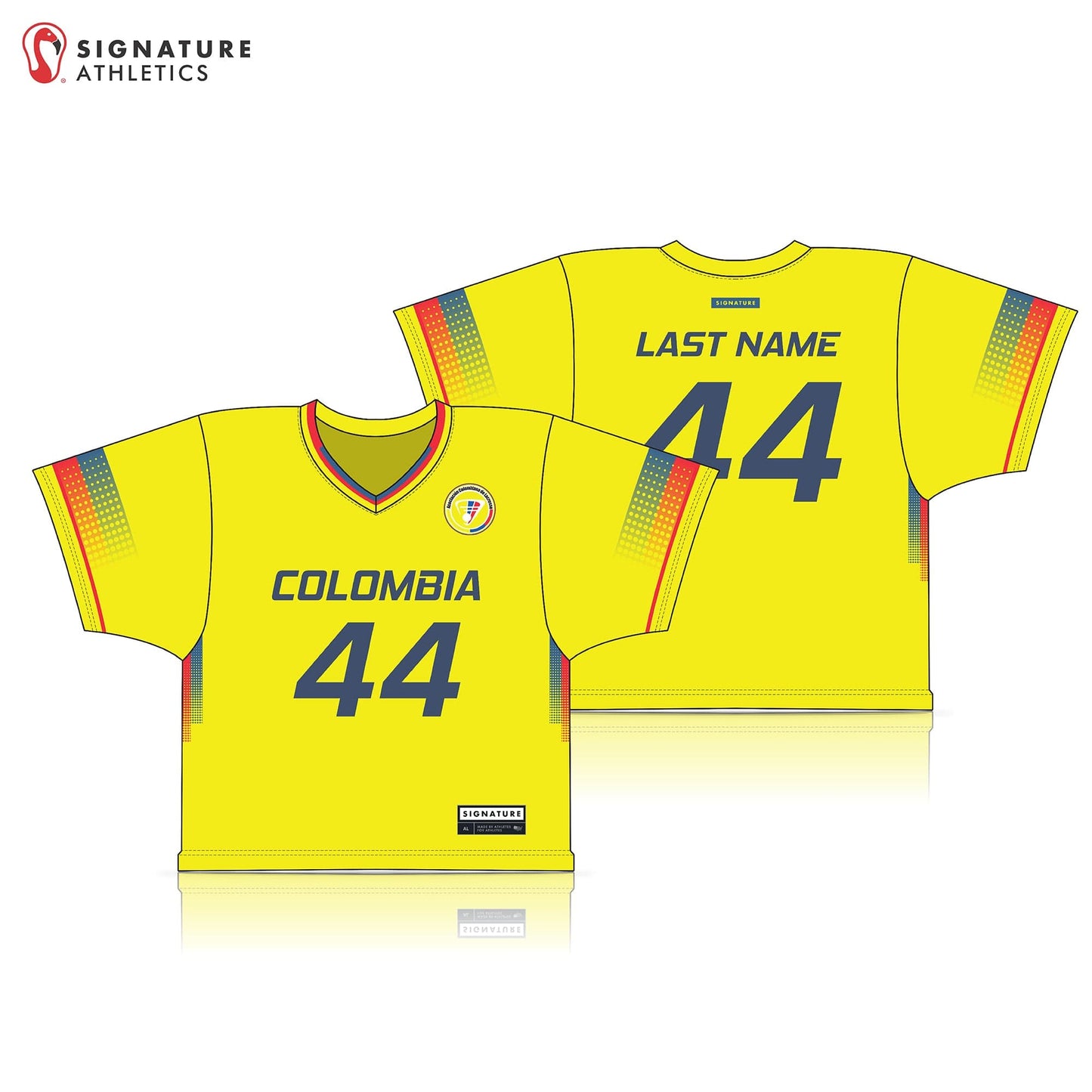 Colombia Lacrosse Men's Light Player College Jersey Signature Lacrosse