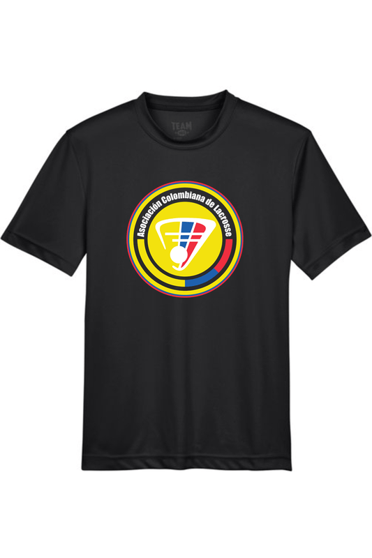 Colombia Lacrosse Youth Athletic T-Shirt Signature Lacrosse