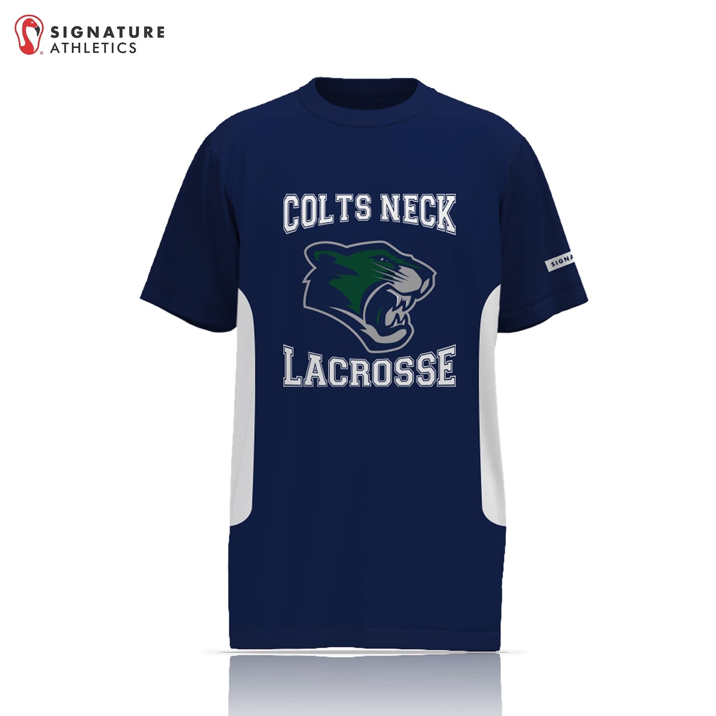 Colts Neck Lacrosse Men's Short Sleeve Tech Tee: 3-4 Signature Lacrosse