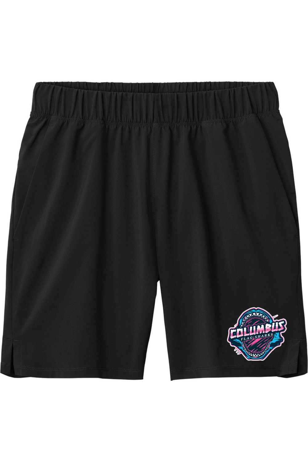 Columbus Flag Sharks Adult Athletic Men's Shorts Signature Lacrosse