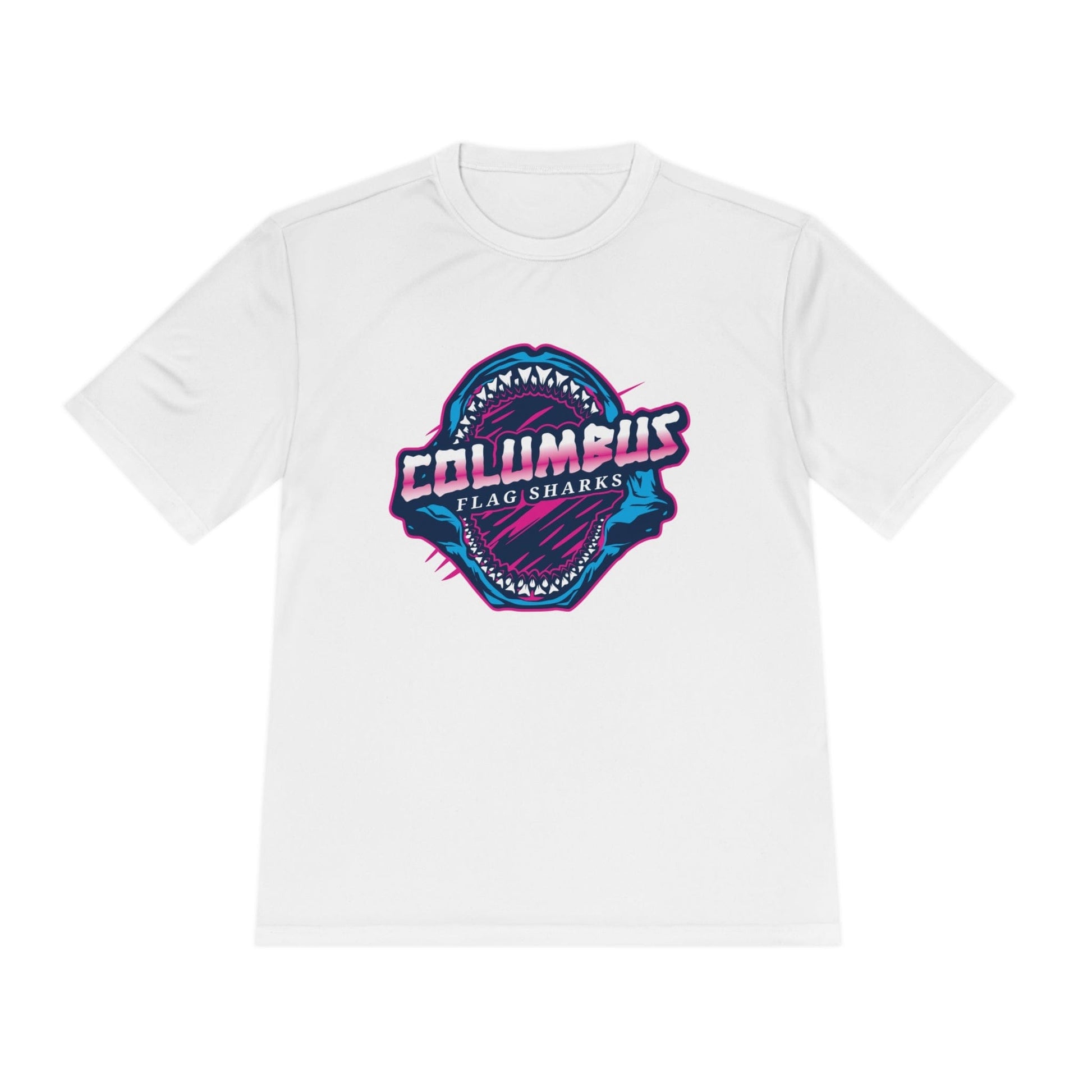 Columbus Flag Sharks Adult Athletic T-Shirt Signature Lacrosse