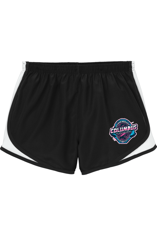 Columbus Flag Sharks Adult Athletic Women's Shorts Signature Lacrosse