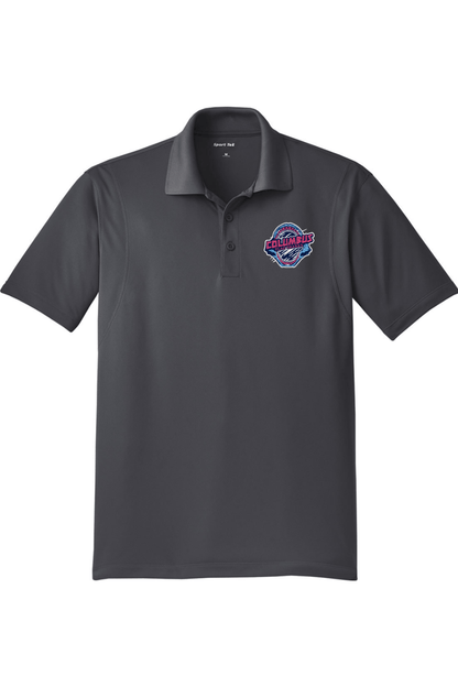 Columbus Flag Sharks Adult Embroidered Athletic Polo Signature Lacrosse